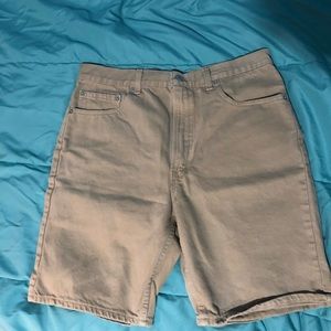 Levi denim tan shorts